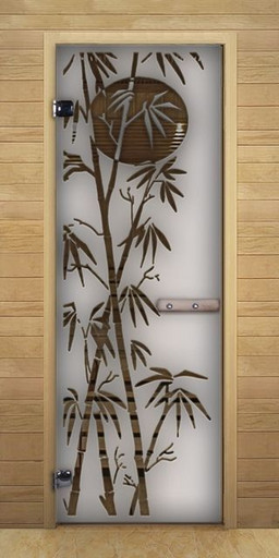 Дверь для бани сатин Бамбук