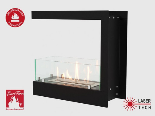 Встроенный биокамин Lux Fire Торцевой 490 S
