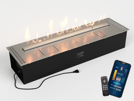 Автоматический биокамин Good Fire 1000 RC INOX