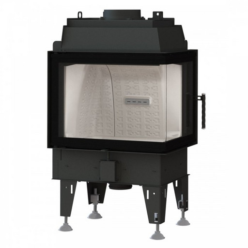 Топка BeF THERM 8CL, угловое стекло слева,рамка черная