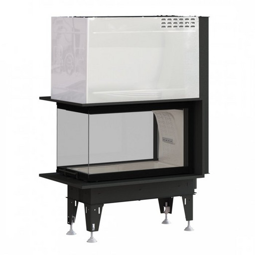 КАМИННАЯ ТОПКА BeF THERM V8U, угловое стекло слева/справа, гильотина, с несущим каркасом
