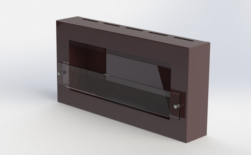 Биокамин Window Fat Glass burgundy "Арома"