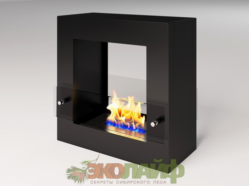 Биокамин Cube Glass black "Арома"