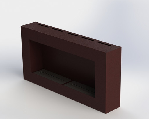 Биокамин Window Fat II burgundy