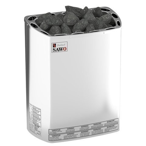 Электрическая печь для сауны SAWO Серии Mini и Mini X MX-23NS-Z (220В / 380В, 1.3-2.5м3, 2.3кВт). Электрокаменка, Электропечь для бани