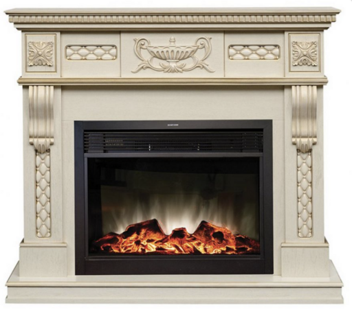 REAL FLAME Электрокамин Corsica Lux 25,5/26 WT/Корсика Люкс/ с Moonblaze Lux Bl/Br