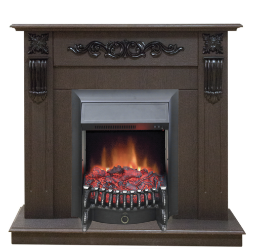 REAL FLAME Электрокамин Dominica STD/EUG DN /Доминика/ с Fobos s Lux BL