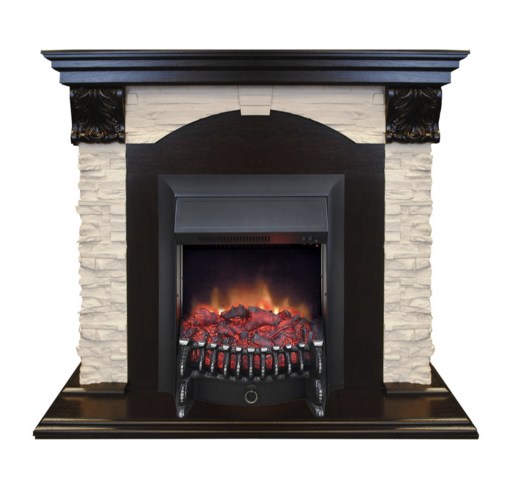 REAL FLAME Электрокамин Dublin LUX STD/EUG/24 AO (DN) /Дублин Люкс/с Fobos s Lux BL