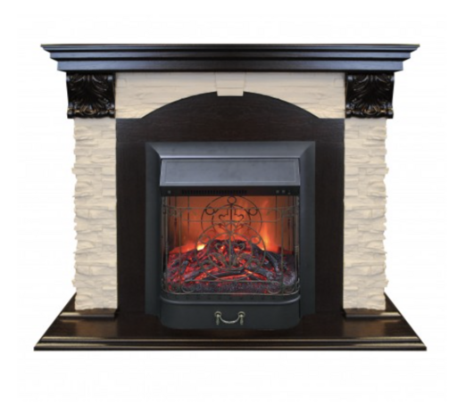 REAL FLAME Электрокамин Dublin LUX STD/EUG/24 AO (DN) /Дублин Люкс/с Majestic s Lux BL