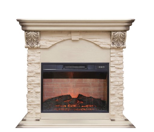 REAL FLAME Электрокамин Dublin LUX STD/EUG/24 WT /Дублин Люкс/с Irvine 24