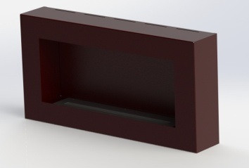 Биокамин Window fat burgundy "Арома"