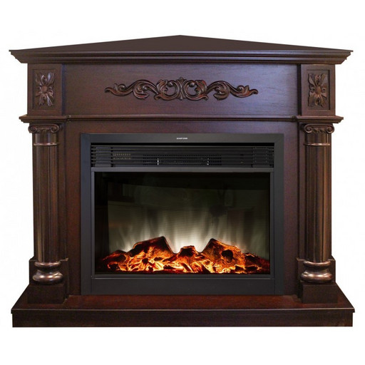 REAL FLAME Электрокамин Silvia Corner 26 AO /Сильвия угловая/ с Moonblaze Lux Bl/Br