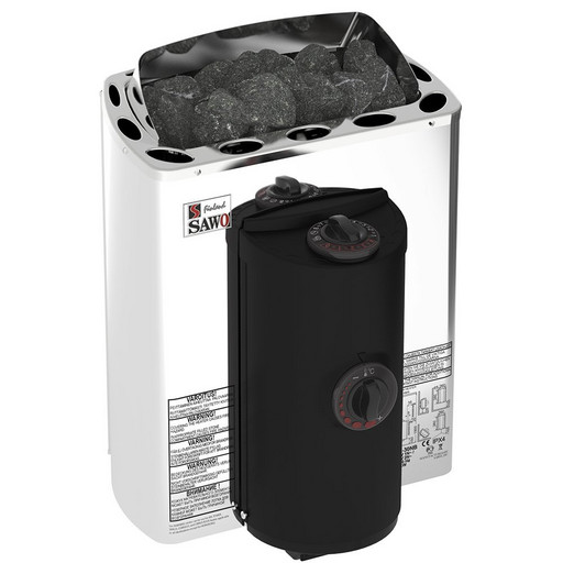 Электрическая печь для сауны SAWO Серии Mini и Mini X MX-36NB-Z (220В / 380В, 3-6м3, 3.6кВт). Электрокаменка, Электропечь для бани
