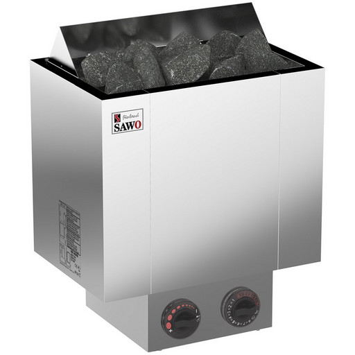 Электрическая печь для сауны SAWO Серия Nordex NRX-45NB-Z (220В / 380В, 3-6м3, 4.5кВт). Электрокаменка, Электропечь для бани