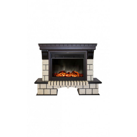 REAL FLAME Электрокамин Stone 26/HL /Стоун/с Moonblaze Lux Bl/Br