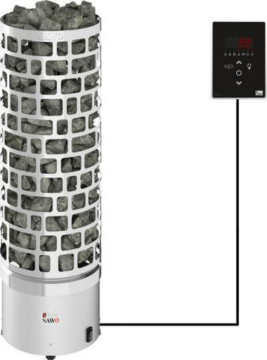 Электрическая печь для сауны SAWO Серия Aries ARI3-45Ni2-P (220В / 380В, 3-6м3, 4.5кВт). Электрокаменка, Электропечь для бани