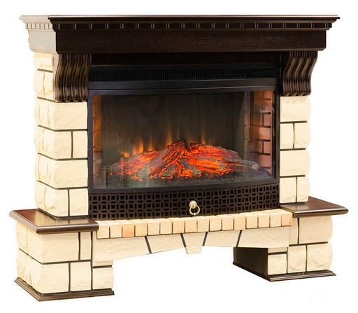 REAL FLAME Электрокамин Stone new 33W /Стоун нью/с Firespace 33W S IR