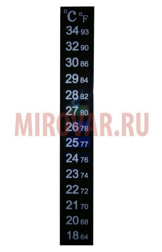 Термометр-липучка на баки для брожения