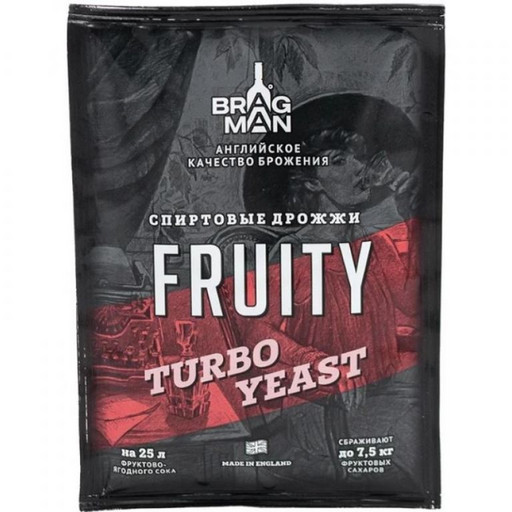 Турбо дрожжи фруктовые Bragman Fruity Turbo