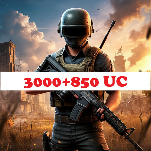 3000+850 = 3850 UC PUBG mobile