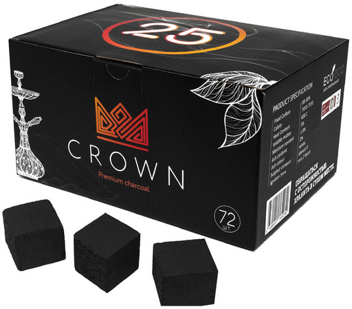 Уголь Crown 25мм (20кг в коробке)