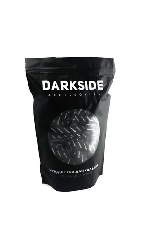 Мундштуки одноразовые в брендированной упаковке (Черный, 100шт.), пачка DARKSIDE