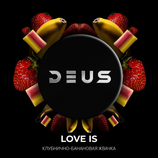 (M) DEUS 30 г Love Is (Клубнично-банановая жвачка)