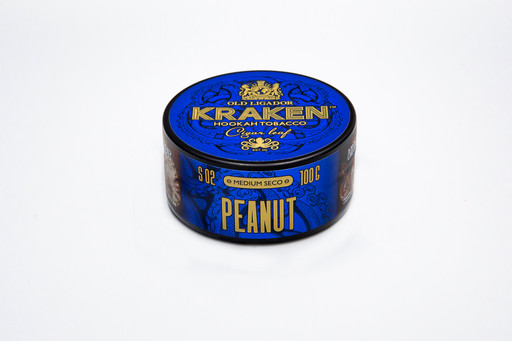 (M) Табак для кальяна «Kraken» Medium Seco Арахис /S02/100гр.