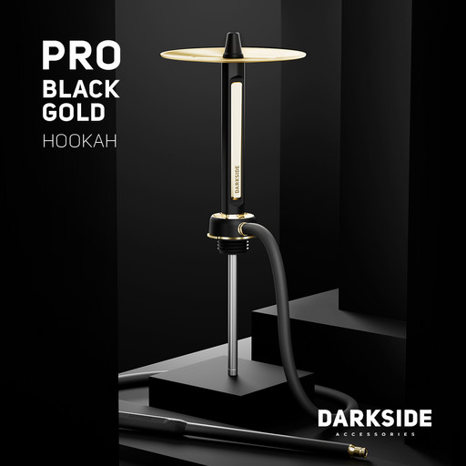 Кальян DARKSIDE PRO черный-золото DSCORP