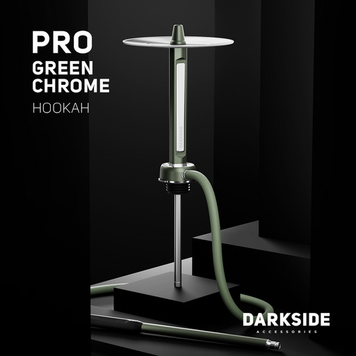 Кальян DARKSIDE PRO зеленый-хром DSCORP