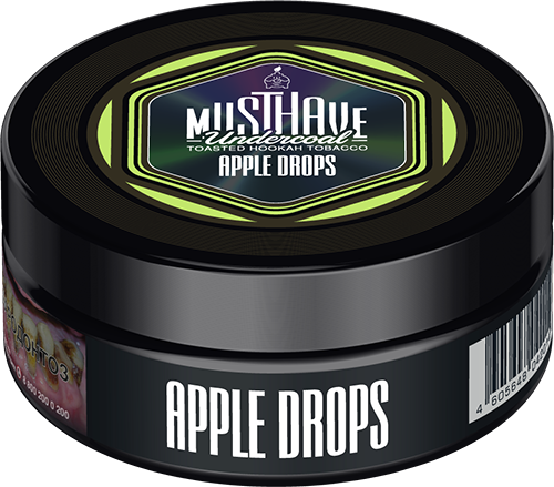 (M) Musthave 125 гр Apple Drops (яблочные конфеты)