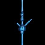Кальян Kaya Elox Plug 63cm Wave with shak-shak Blue