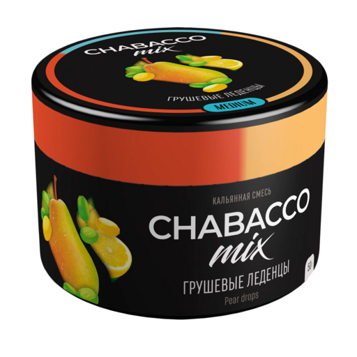 (M) Chabacco Mix 50 Pear Drops (Грушевые леденцы)