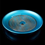 Блюдце цветное Kaya Aluminium plate with coalgrid (цвет: синий)