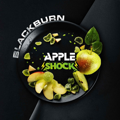 (M) Burn Black 25 г Apple Shock (Кислое зеленое яблоко)