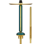 Кальян ALPHA HOOKAH - ECHO GOLD (Emerald Green)
