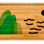 (MCH2) Чабань (чайная доска) # 50164, бамбук/эпоксидная смола, 400 мл.