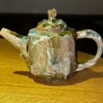 Madina Ceramics Чайник с обжигом на ракушках шамот 96мл  #99002