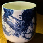 Madina Ceramics Юноми синие мазки #99015