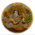 Пиала винтаж, Япония (Сацума) # 42642, фарфор, 21 мл.