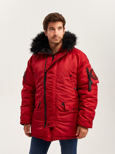 Куртка N3B COMPASS RED/BLACK