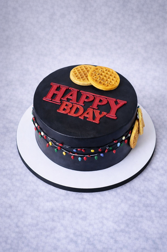 Торт "День рождения в Хокинсе" (Очень странные дела)