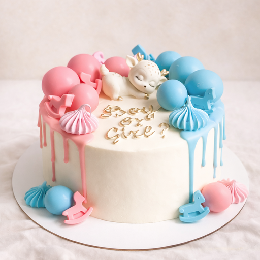 Гендерный торт "Кто же?"