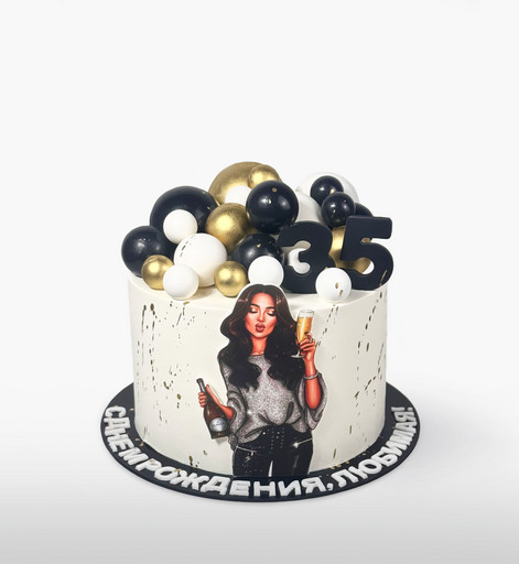 Торт «Шампанское и блеск»