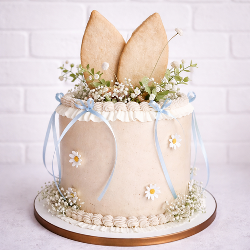 Пасхальный торт "Зайчик в ромашках"