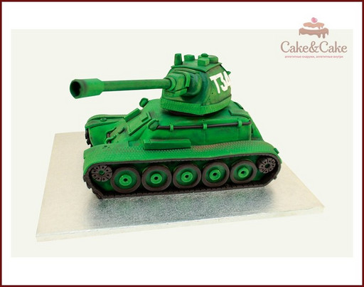3D торт`Танк Т34`
