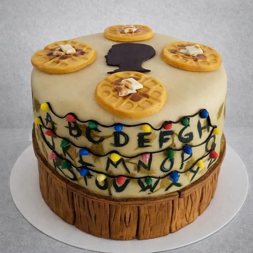 Торт "Сладкий сигнал из Хокинса"