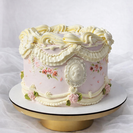 Торт-ламбет "Пудровая камея"