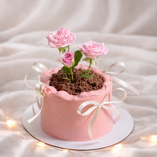 Торт "Розовый сад"