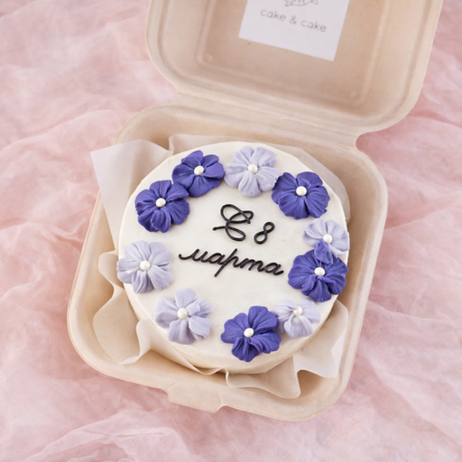 Бенто-торт "Цветочный венок"